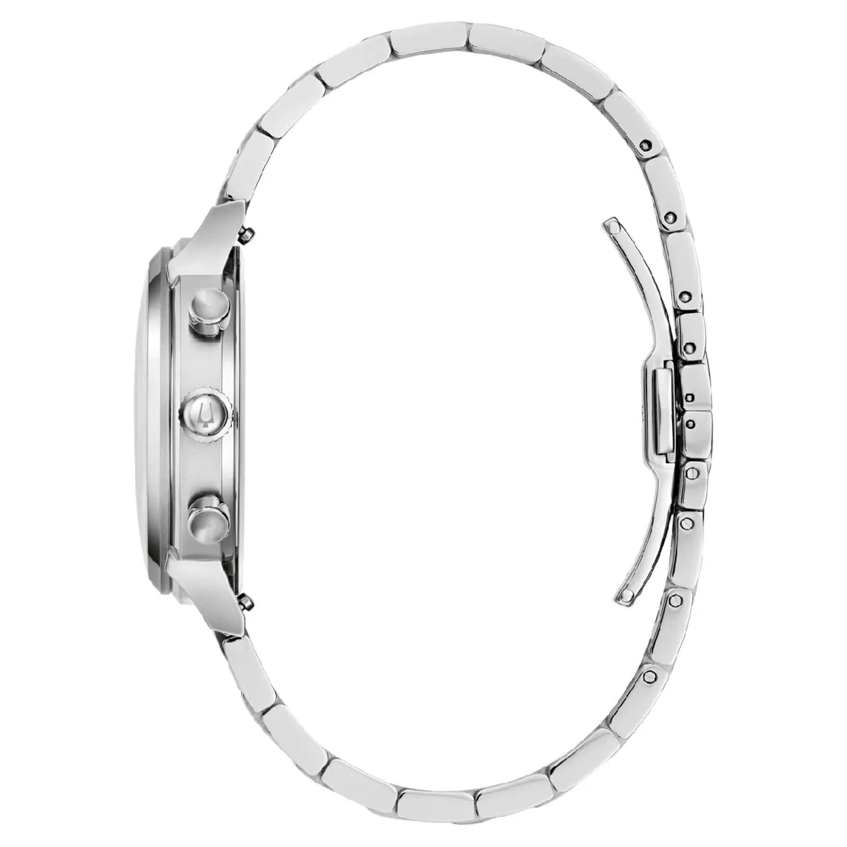 BULOVA CLASSIC CHRONOGRAPH albastru curea din metal profil