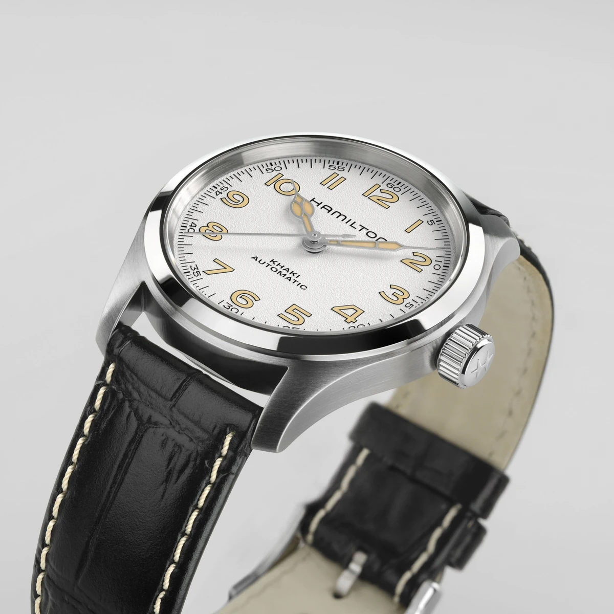 HAMILTON MURPH alb curea din piele profil