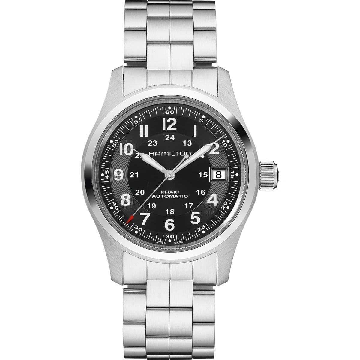 SEHM0012 H70455133 HAMILTON KHAKI FIELD AUTOMATIC negru curea din metal (1)