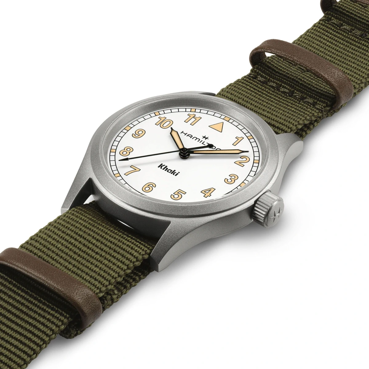 SEHM0016 HAMILTON KHAKI FIELD QUARTZ alb curea verde nato (4)