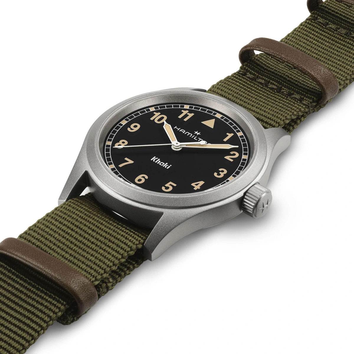 SEHM0017 HAMILTON KHAKI FIELD QUARTZ negru curea verde nato (3)