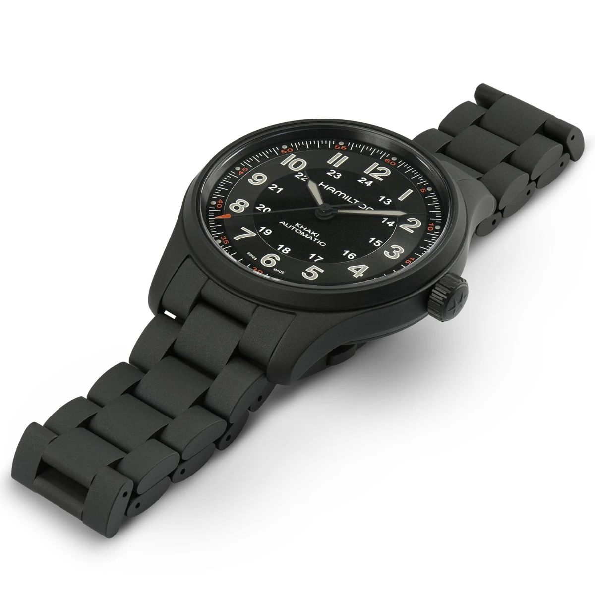 SEHM0018 H70665130 HAMILTON KHAKI FIELD TITAN AUTOMATIC negru curea din titan (3)