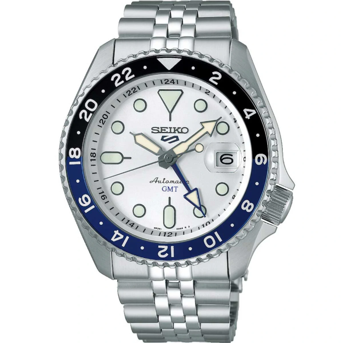 Seiko 5 Sports GMT - Alb
