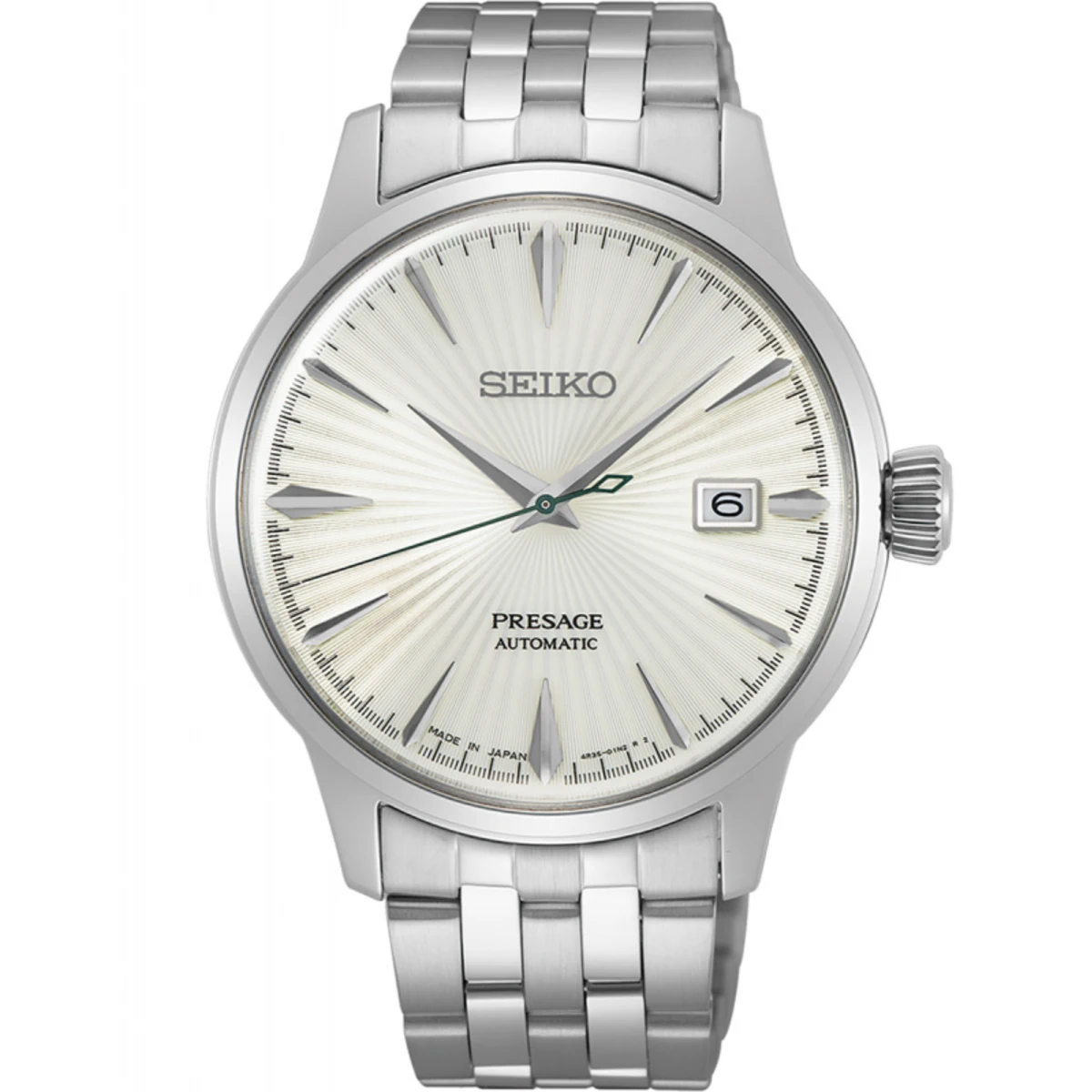 Seiko Presage Cocktail Oțel Inoxidabil 316L - Alb