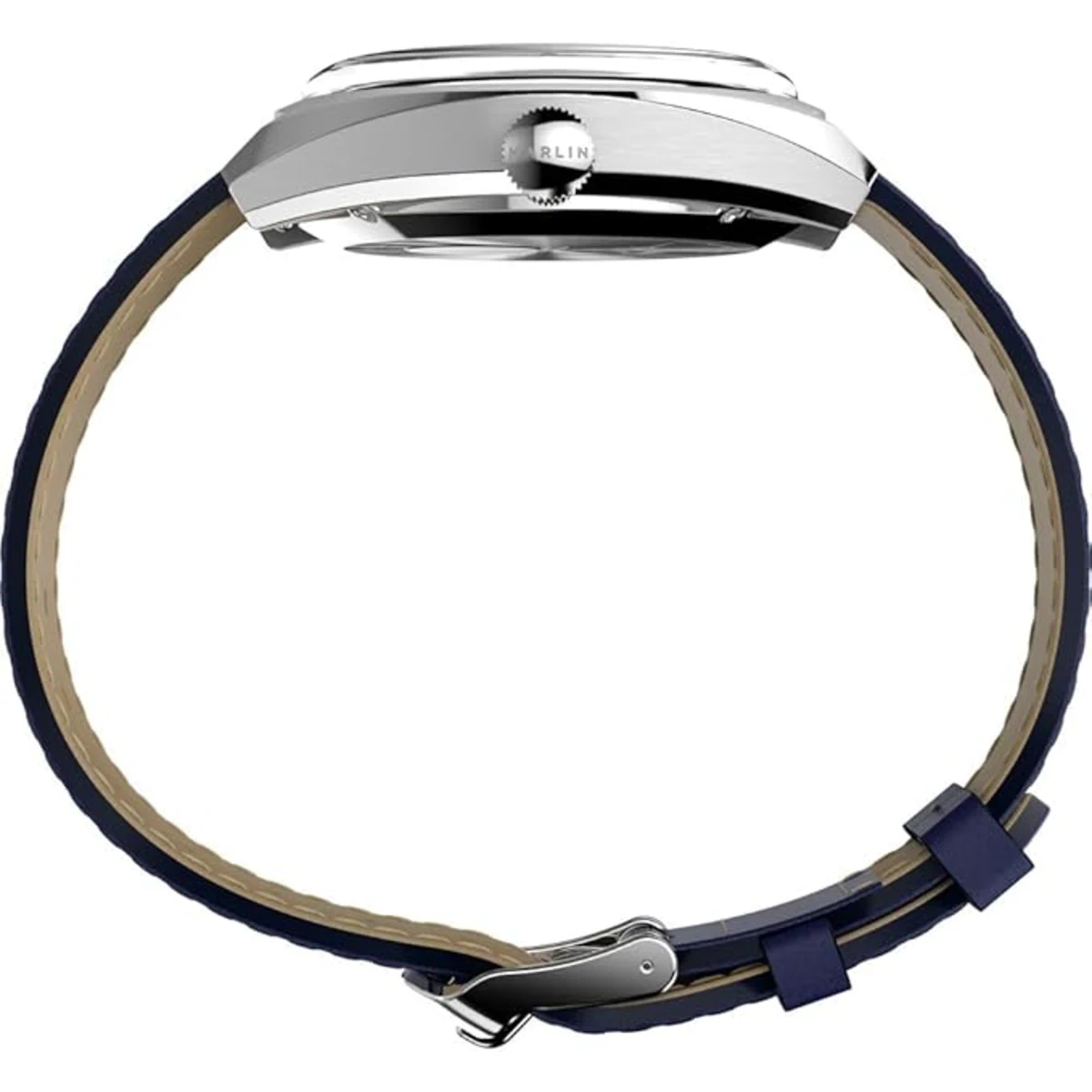 SETMX0006 TIMEX MARLIN AUTOMATIC PETIT SECONDE gri curea din piele albastra (3)