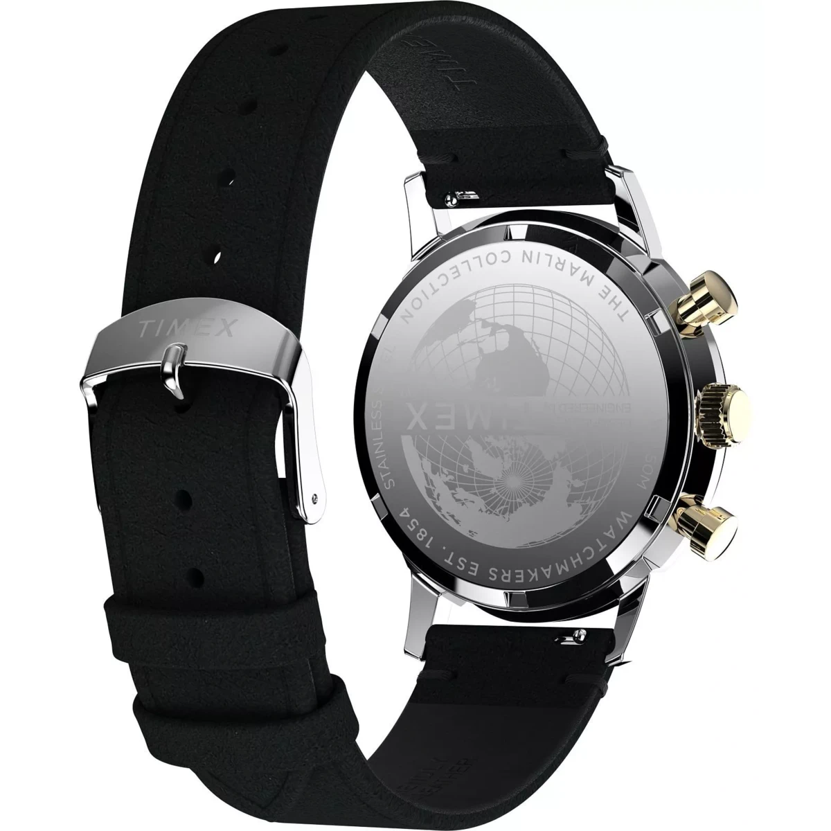SETMX0008 TIMEX MARLIN CHRONOGRAPH bej auriu curea din piele (3) SETMX0008 TIMEX MARLIN CHRONOGRAPH bej auriu curea din piele (3)