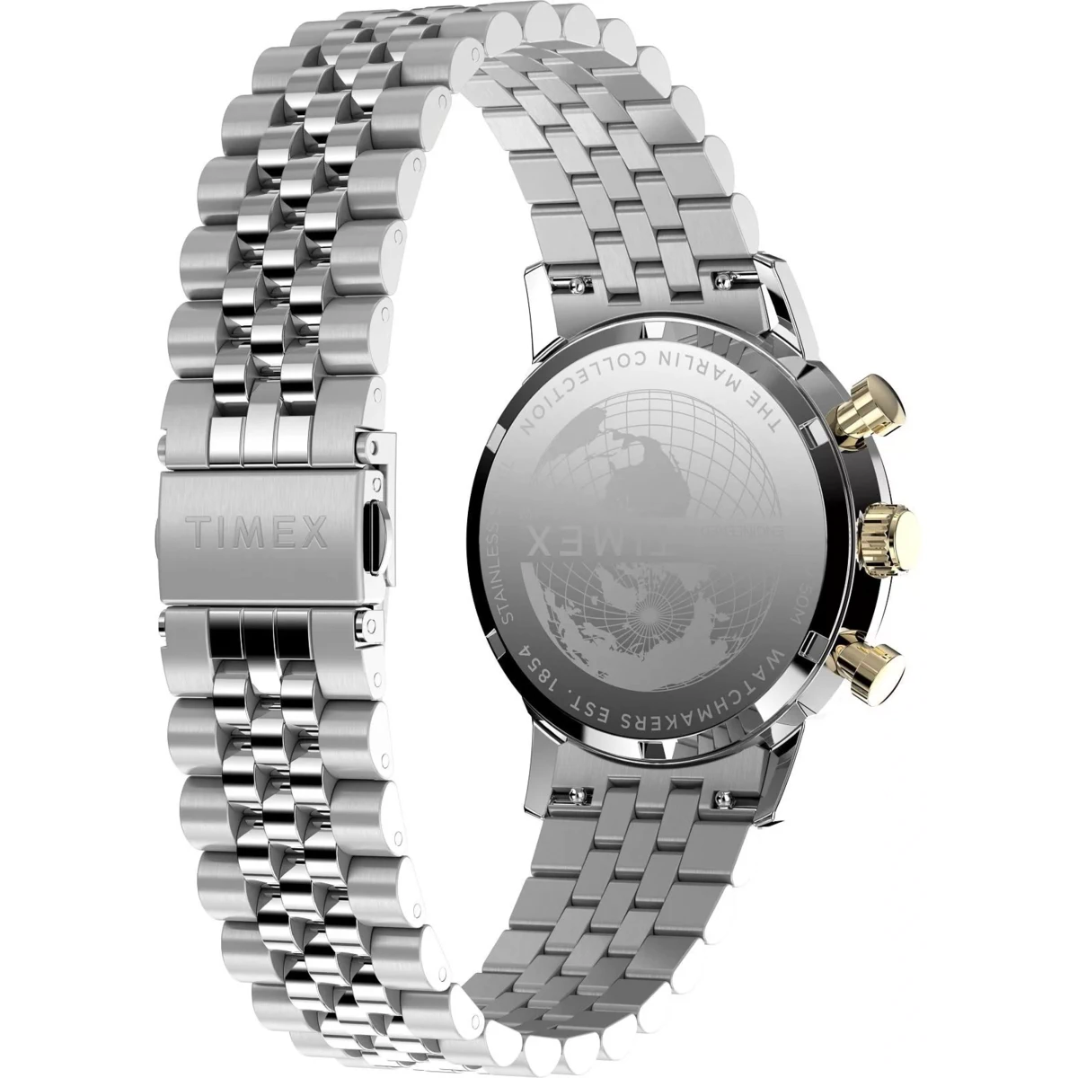 SETMX0010 TIMEX MARLIN CHRONOGRAPH bej auriu curea din metal (3) SETMX0010 TIMEX MARLIN CHRONOGRAPH bej auriu curea din metal (3)