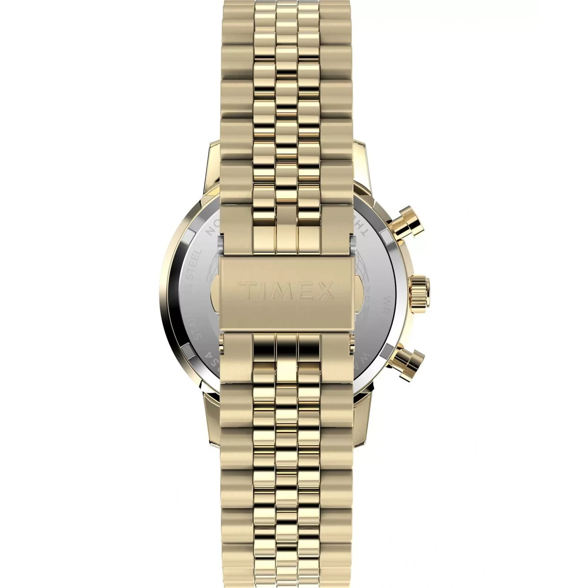 SETMX0011 TIMEX MARLIN CHRONOGRAPH negru curea din metal auriu (2)