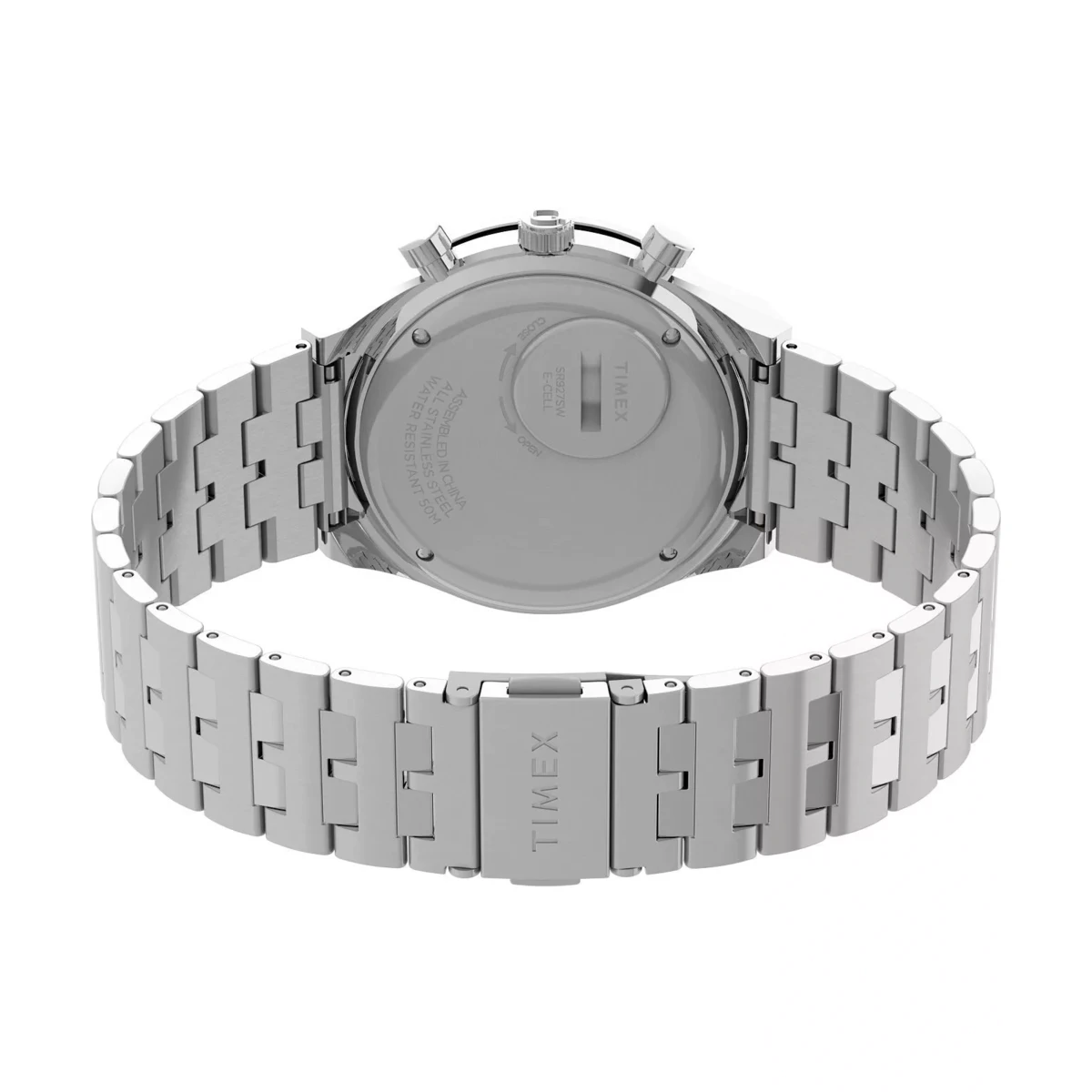 SETMX0014TIMEX Q CHRONOGRAPH negru crem curea din metal (3)