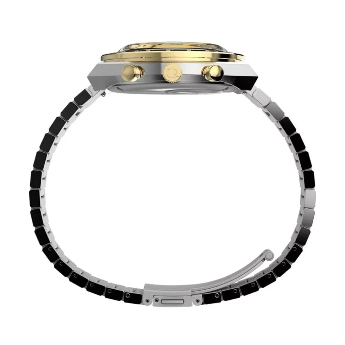 SETMX0017 TIMEX Q CHRONOGRAPH negru auriu curea din metal (4)