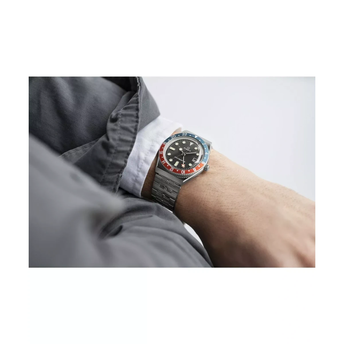 SETMX0023 TIMEX Q GMT negru pepsi curea din metal (4) SETMX0023 TIMEX Q GMT negru pepsi curea din metal (4)