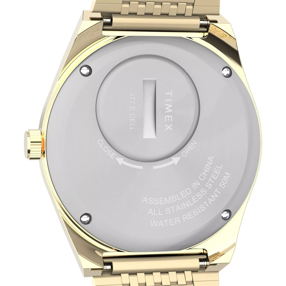 SETMX0026 TIMEX TIMEX Q FALCON EYE maro curea din metal auriu (5)