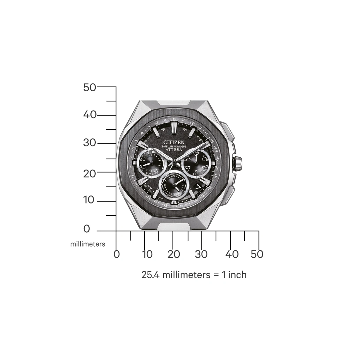 Citizen Attesa GPS Solar Chronograph CC4104-53E